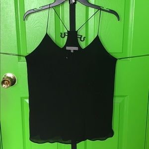 Be cool black spaghetti strap blouse